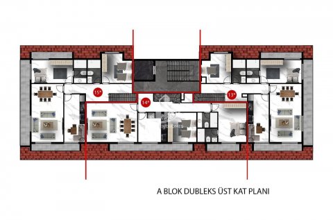 1+1 Wohnung  in Oba, Antalya, Türkei Nr. 49474 - 27