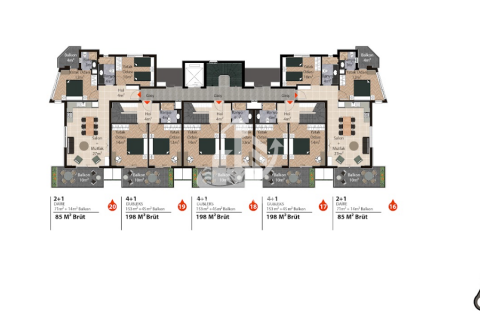 4+1 Wohnung  in Oba, Antalya, Türkei Nr. 29600 - 14