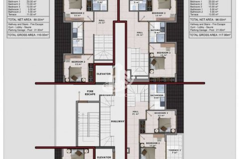 1+1 Wohnung  in Oba, Antalya, Türkei Nr. 48486 - 11