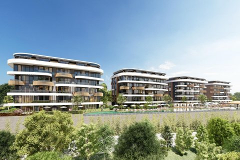 1+0 Wohnung in Residential complex in the Kestel area with beautiful views of the Mediterranean Sea, the Taurus Mountains and the ancient fortress of Alanya, Alanya, Antalya, Türkei Nr. 49657 - 23