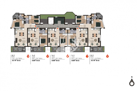 4+1 Wohnung  in Oba, Antalya, Türkei Nr. 29600 - 12