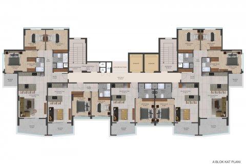 3+1 Wohnung  in Mersin, Türkei Nr. 50257 - 7