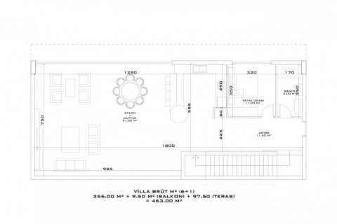 4+1 Villa  in Alanya, Antalya, Türkei Nr. 50352 - 9