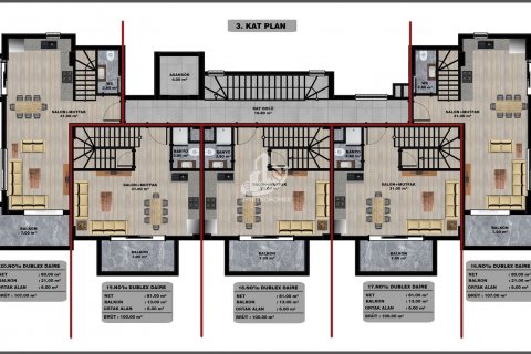 1+1 Wohnung  in Oba, Antalya, Türkei Nr. 49197 - 29