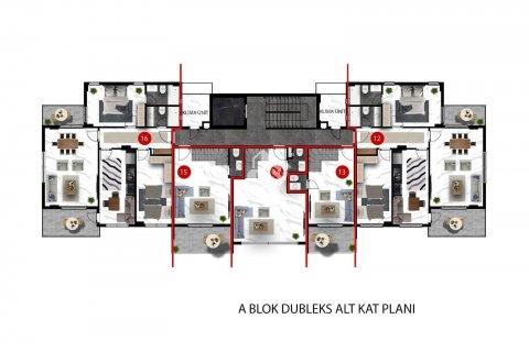 1+1 Wohnung  in Oba, Antalya, Türkei Nr. 49474 - 25