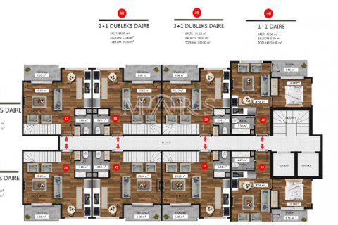 1+0 Wohnung in Complex in the city center near Cleopatra beach, Alanya, Antalya, Türkei Nr. 49698 - 25