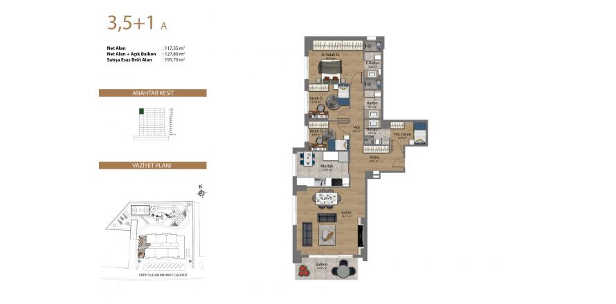 4+1 Wohnung in Vera Yaşam project, Istanbul, Türkei Nr. 49958