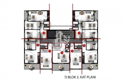 1+1 Wohnung  in Oba, Antalya, Türkei Nr. 49474 - 24