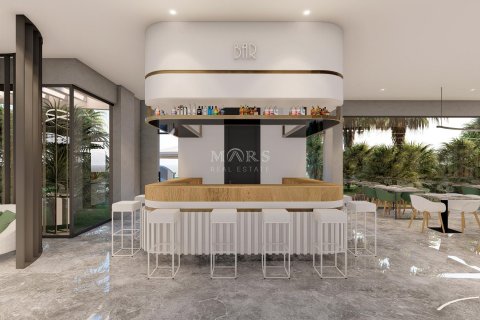 1+0 Wohnung in Residential complex in the Kestel area with beautiful views of the Mediterranean Sea, the Taurus Mountains and the ancient fortress of Alanya, Alanya, Antalya, Türkei Nr. 49658 - 14