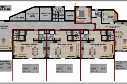 1+1 Wohnung  in Tosmur, Alanya, Antalya, Türkei Nr. 52524 - 17