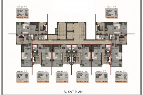 1+1 Wohnung  in Alanya, Antalya, Türkei Nr. 52291 - 24