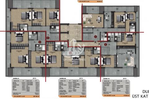 1+1 Wohnung  in Oba, Antalya, Türkei Nr. 47018 - 24