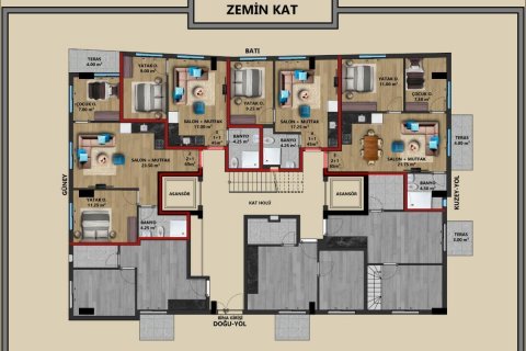 3+1 Wohnung  in Antalya, Türkei Nr. 53535 - 3
