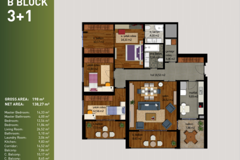 3+1 Wohnung  in Istanbul, Türkei Nr. 53199 - 22