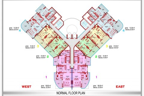 1+1 Wohnung  in Alanya, Antalya, Türkei Nr. 51447 - 22