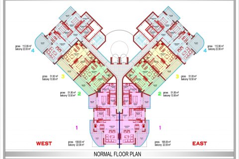 1+1 Wohnung  in Alanya, Antalya, Türkei Nr. 51447 - 20