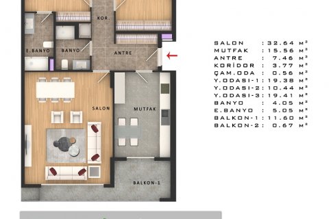 3+1 Wohnung  in Istanbul, Türkei Nr. 52863 - 19