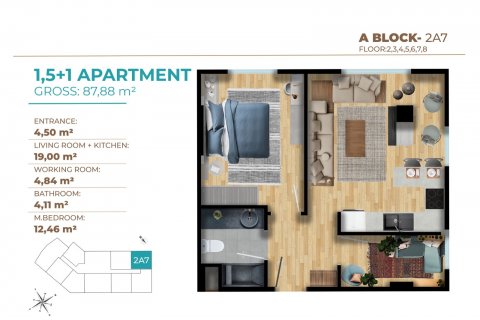 2+1 Wohnung  in Istanbul, Türkei Nr. 52852 - 24