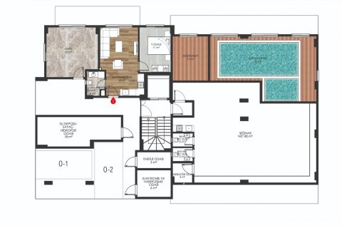 1+1 Wohnung  in Alanya, Antalya, Türkei Nr. 53968 - 14