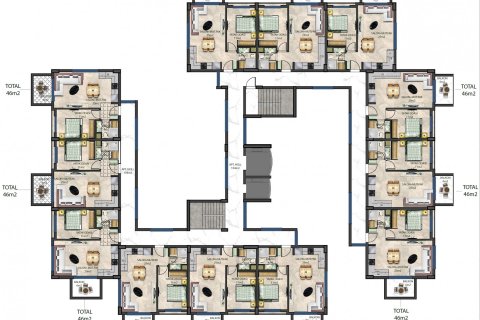 1+1 Wohnung  in Alanya, Antalya, Türkei Nr. 53965 - 10