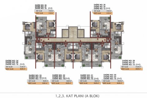 1+1 Wohnung  in Alanya, Antalya, Türkei Nr. 51681 - 14