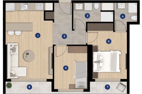 2+1 Wohnung  in Izmir, Türkei Nr. 52400 - 19