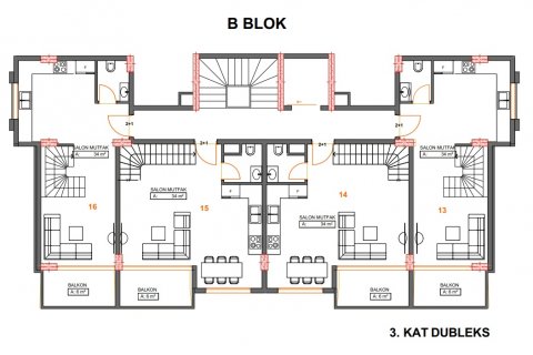 1+1 Wohnung  in Alanya, Antalya, Türkei Nr. 53969 - 12