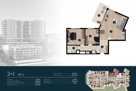 2+1 Wohnung  in Izmir, Türkei Nr. 52434 - 26