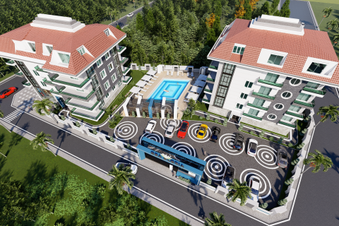 3+1 Wohnung in Modern residential complex in the Oba area with a swimming pool on the territory and all necessary infrastructure, Alanya, Antalya, Türkei Nr. 52784 - 3