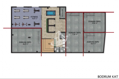 1+1 Wohnung  in Oba, Antalya, Türkei Nr. 47018 - 19