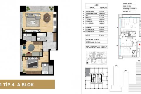 2+1 Wohnung  in Atasehir, Istanbul, Türkei Nr. 53830 - 12