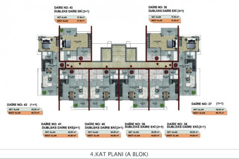 1+1 Wohnung  in Alanya, Antalya, Türkei Nr. 51681 - 13