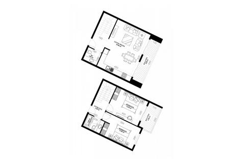 2+1 Penthäuser in YEKTA ALARA CİTY Residence, Mahmutlar, Antalya, Türkei Nr. 55138