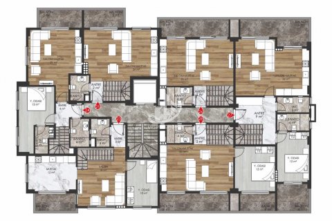 1+1 Wohnung  in Oba, Antalya, Türkei Nr. 51696 - 25