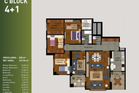 4+1 Wohnung  in Istanbul, Türkei Nr. 53200 - 24