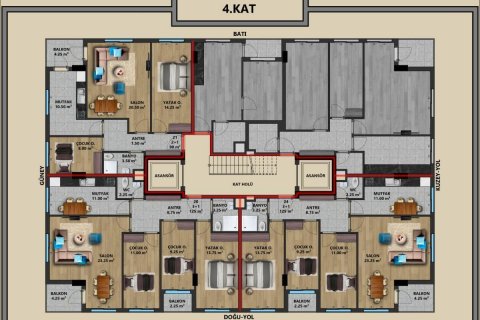 4+1 Wohnung  in Antalya, Türkei Nr. 53537 - 2