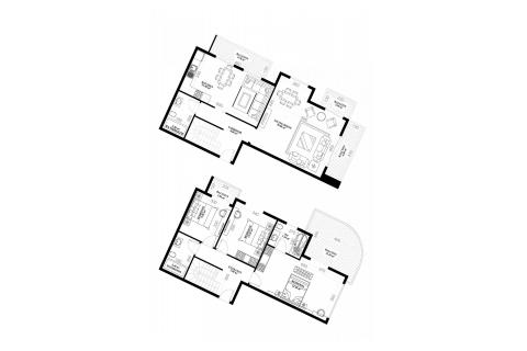 3+2 Penthäuser in YEKTA ALARA CİTY Residence, Mahmutlar, Antalya, Türkei Nr. 50756