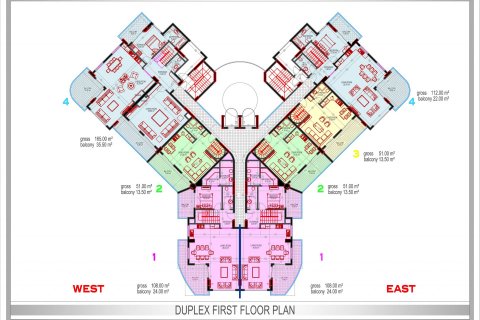 1+1 Wohnung  in Alanya, Antalya, Türkei Nr. 51447 - 24