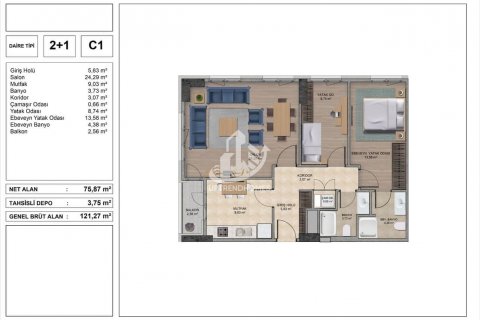 1+1 Wohnung  in Istanbul, Türkei Nr. 60266 - 30