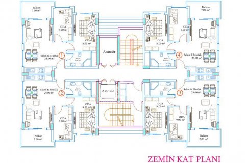 2+1 Wohnung  in Avsallar, Antalya, Türkei Nr. 61465 - 17