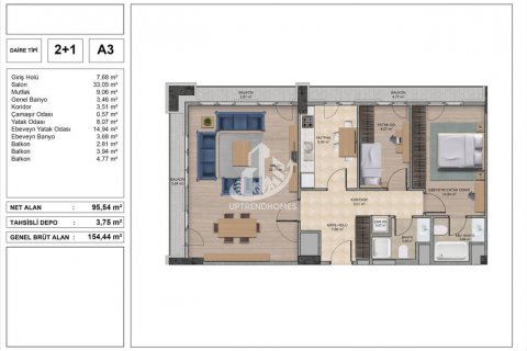 1+1 Wohnung  in Istanbul, Türkei Nr. 60266 - 27