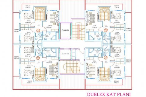 2+1 Wohnung  in Avsallar, Antalya, Türkei Nr. 61465 - 24