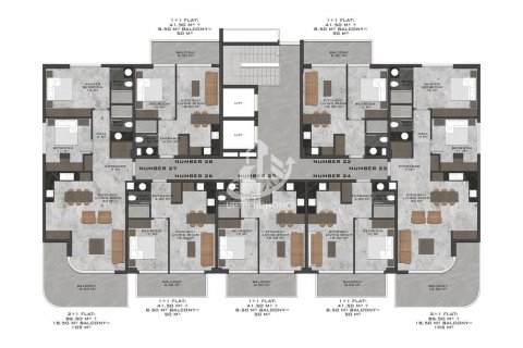 1+1 Wohnung  in Kestel, Antalya, Türkei Nr. 64631 - 19