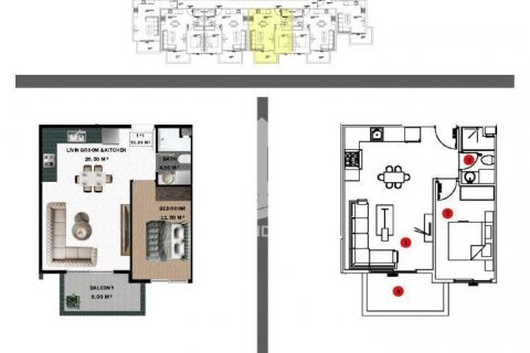 1+1 Wohnung  in Gazipasa, Antalya, Türkei Nr. 63154 - 27