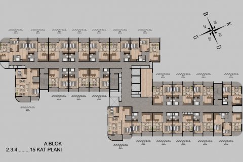 1+1 Wohnung  in Mersin, Türkei Nr. 63542 - 9