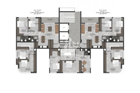 1+1 Wohnung  in Kestel, Antalya, Türkei Nr. 64631 - 16