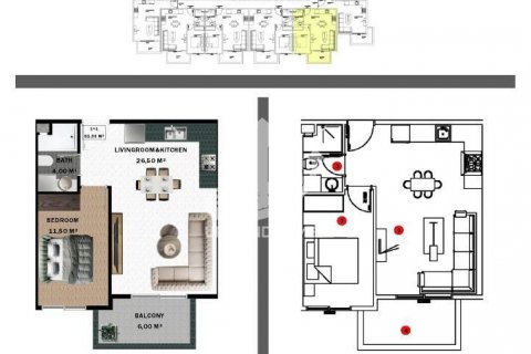 1+1 Wohnung  in Gazipasa, Antalya, Türkei Nr. 63154 - 26