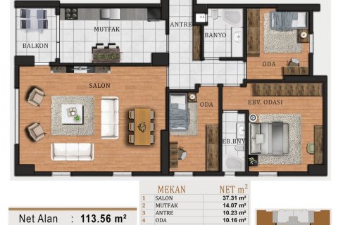 3+1 Wohnung  in Istanbul, Türkei Nr. 67145 - 7