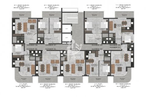 1+1 Wohnung  in Kestel, Antalya, Türkei Nr. 64631 - 21