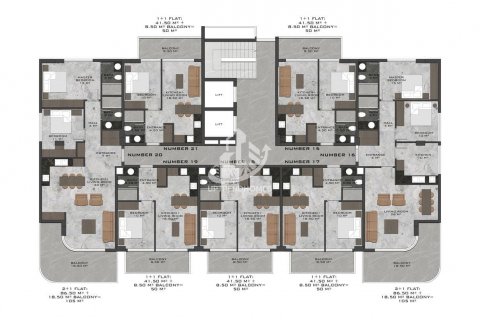 1+1 Wohnung  in Kestel, Antalya, Türkei Nr. 64631 - 18